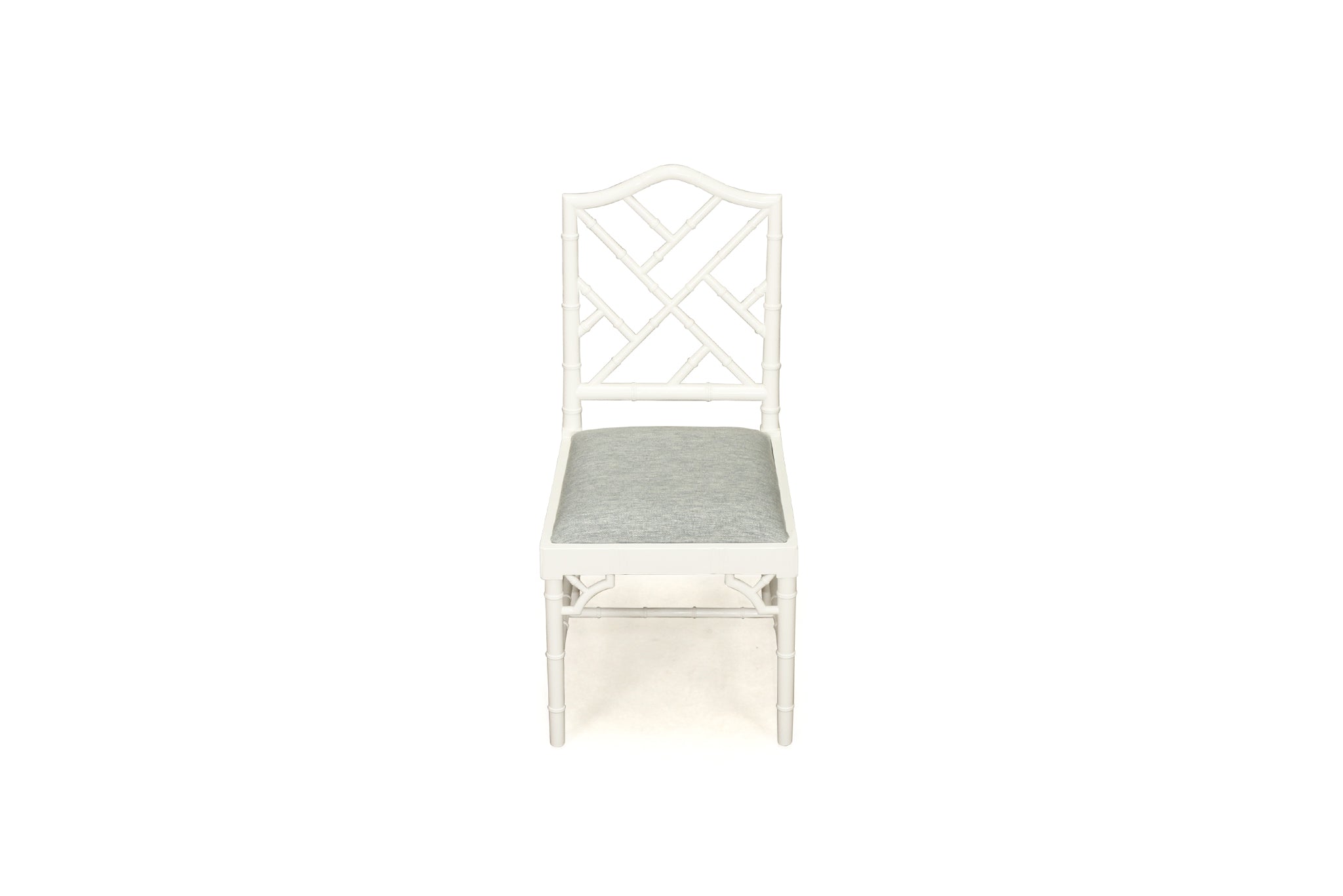 Thomas Mahogany Dining Chair – White with Duck Egg Fabric