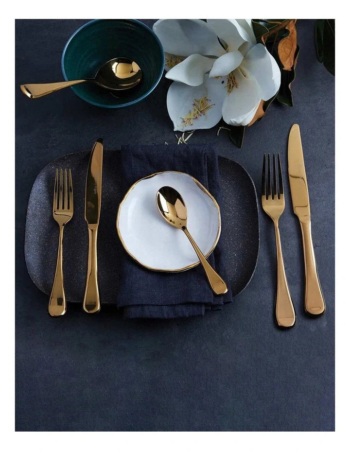 A Touch of Gold: The Soho Gold 56-Piece Cutlery Set for Luxe Festive Dining