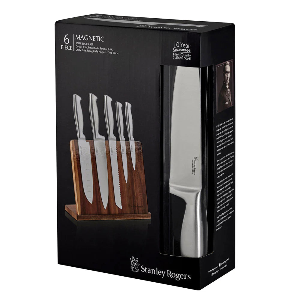 Stanley Rogers Magnetic 6 Piece Knife Block