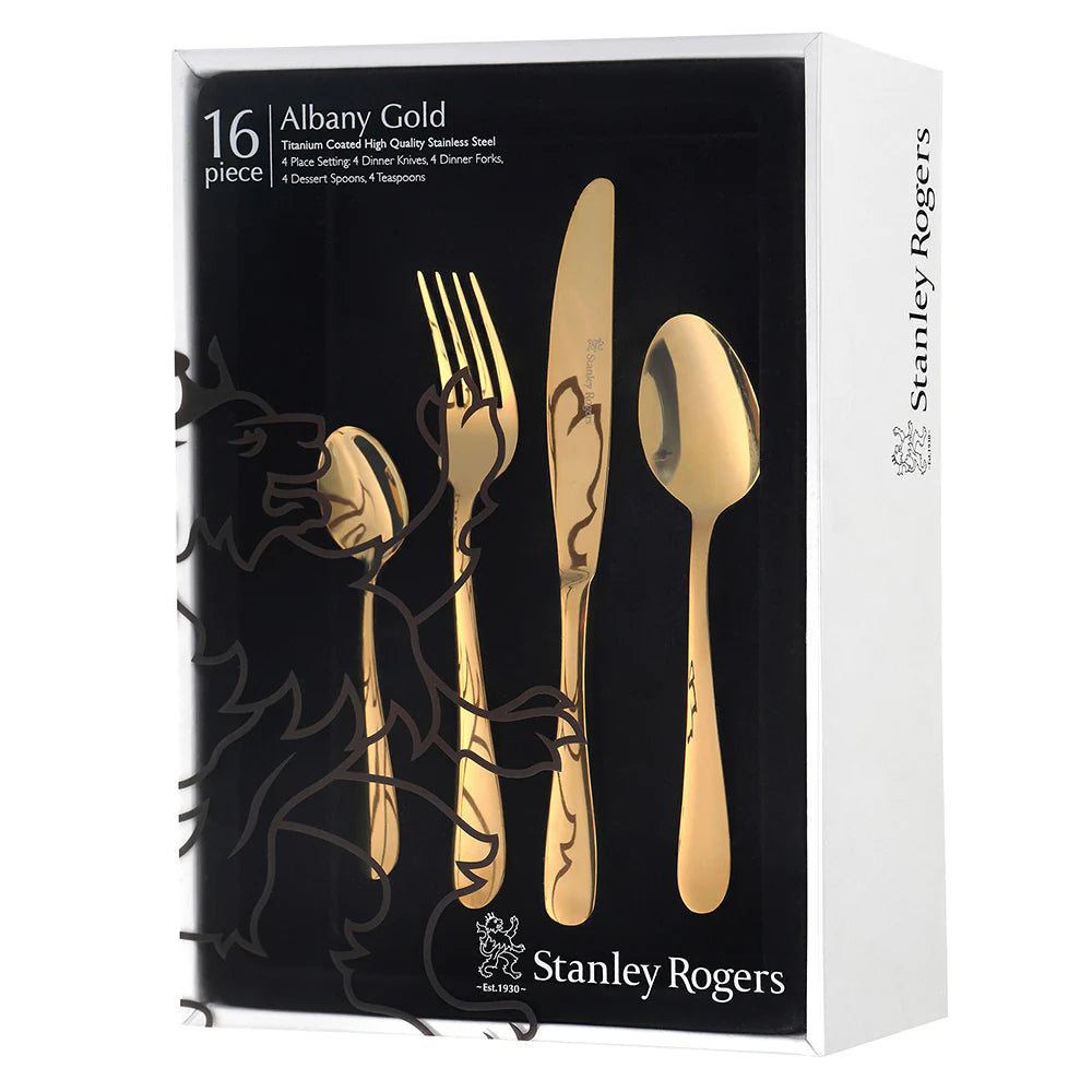 Stanley Rogers Albany Gold 16 Piece Set