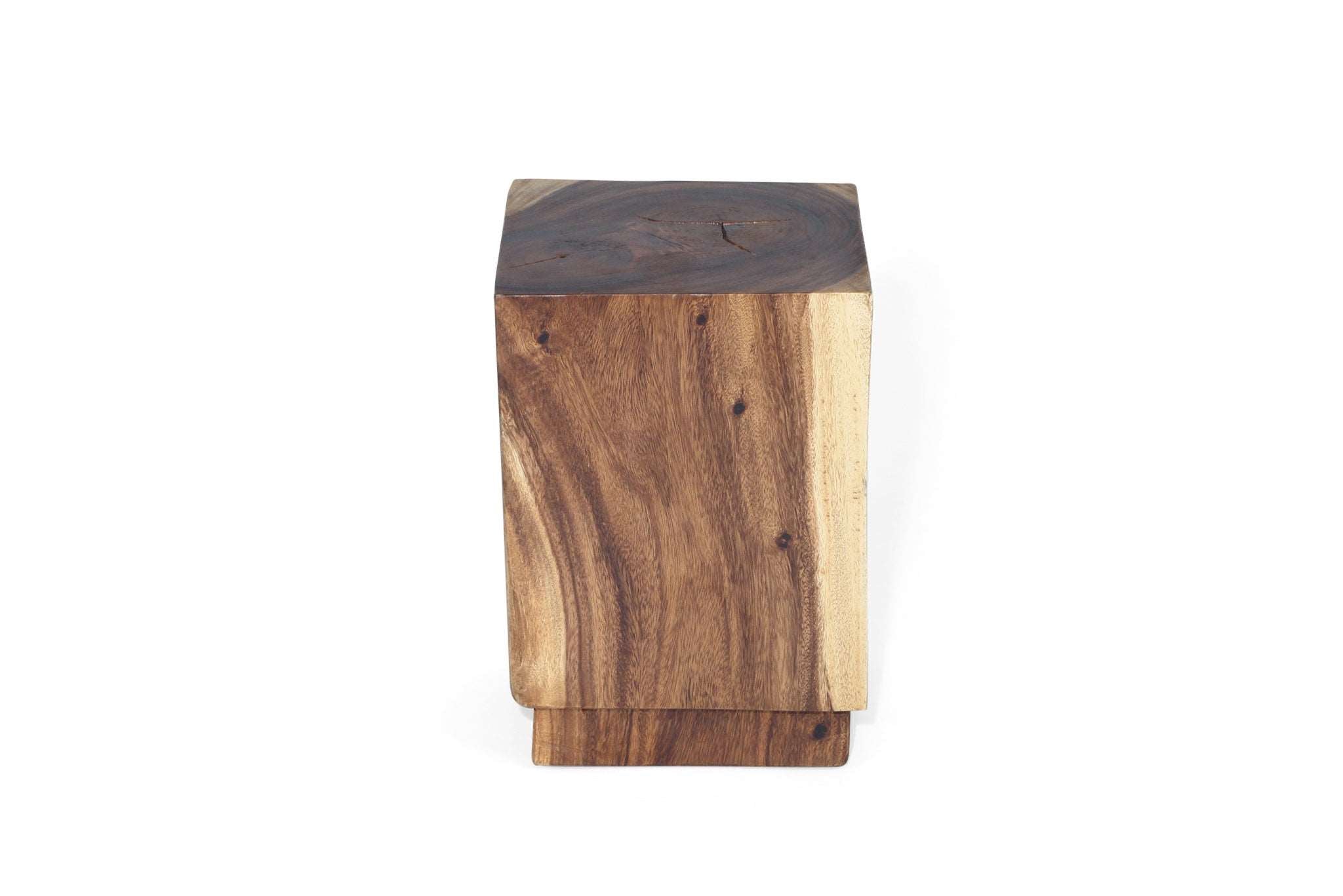 Alcinder High Grade Teak Wood Cube Side Table