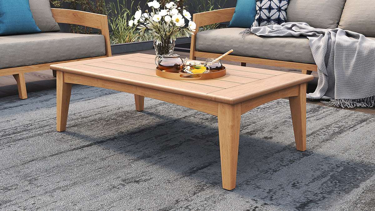 Balmain Teak Outdoor Coffee Table – Rectangular