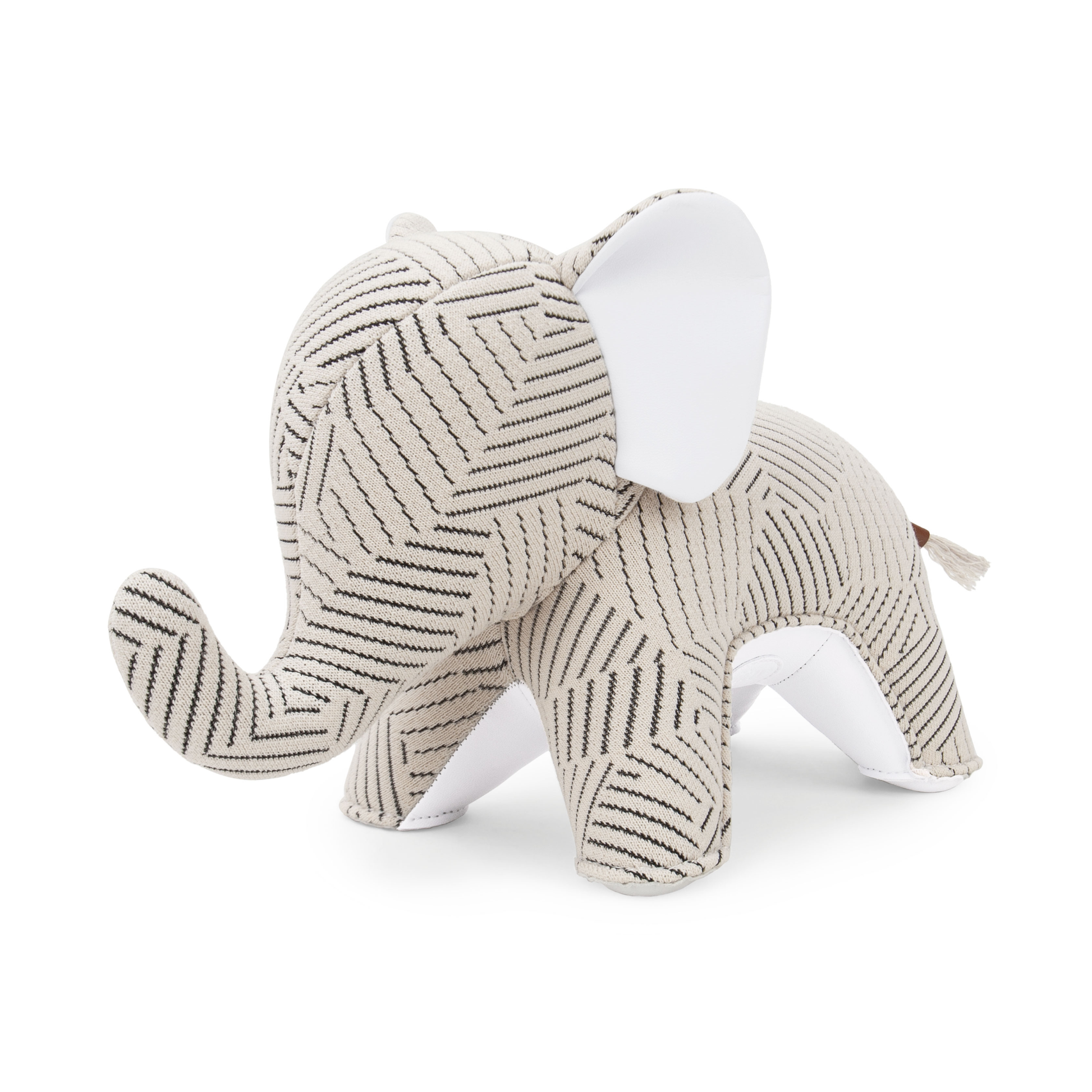 Zuny Bookend Elephant Abby Kvadrat Razzle Dazzle White