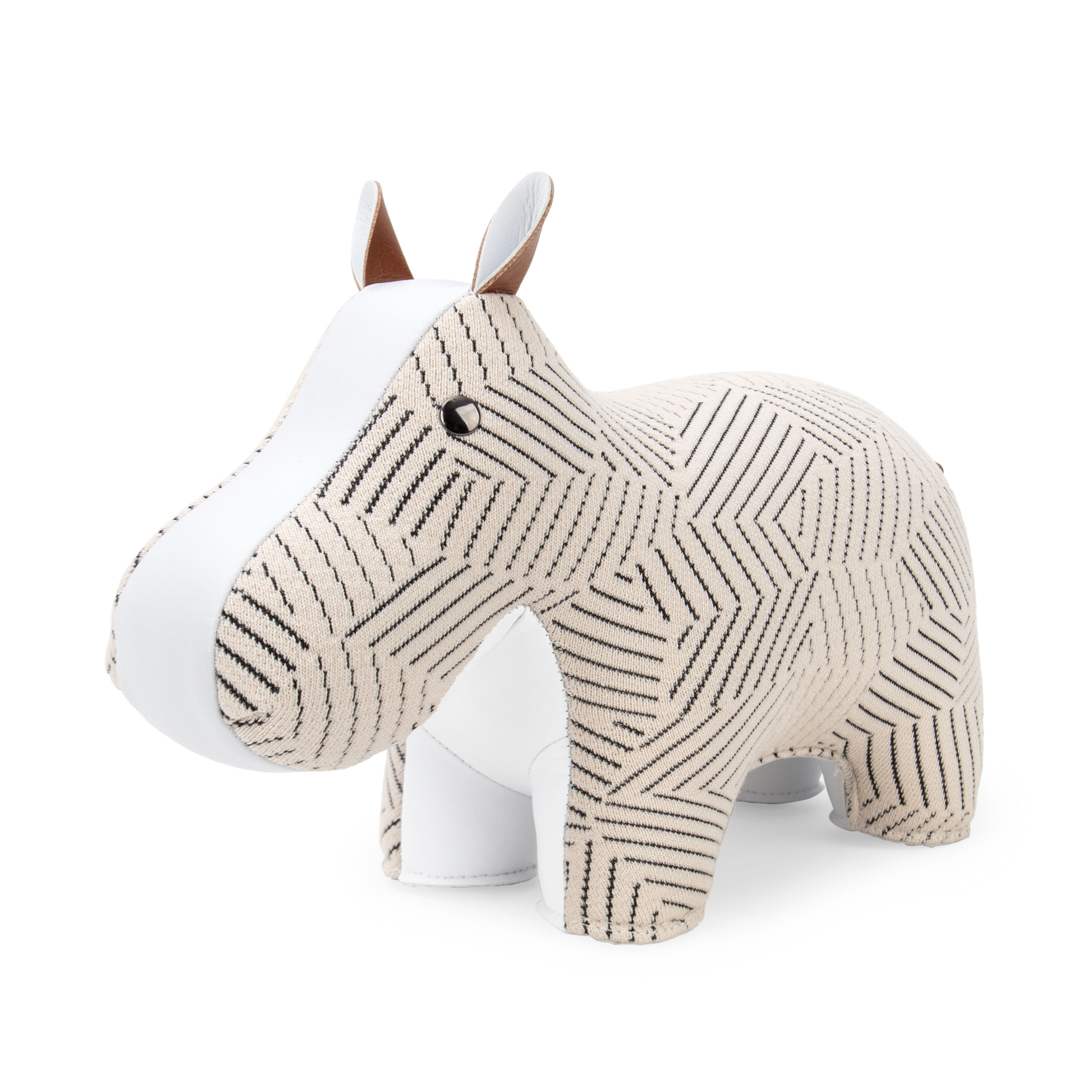 Zuny Bookend Hippo Kvadrat Razzle Dazzle White