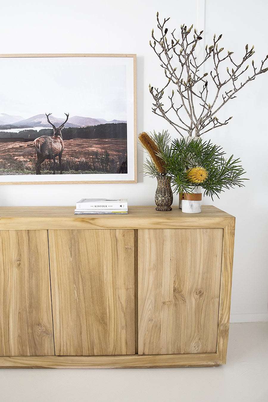 Buddina Teak 4 Door Sideboard