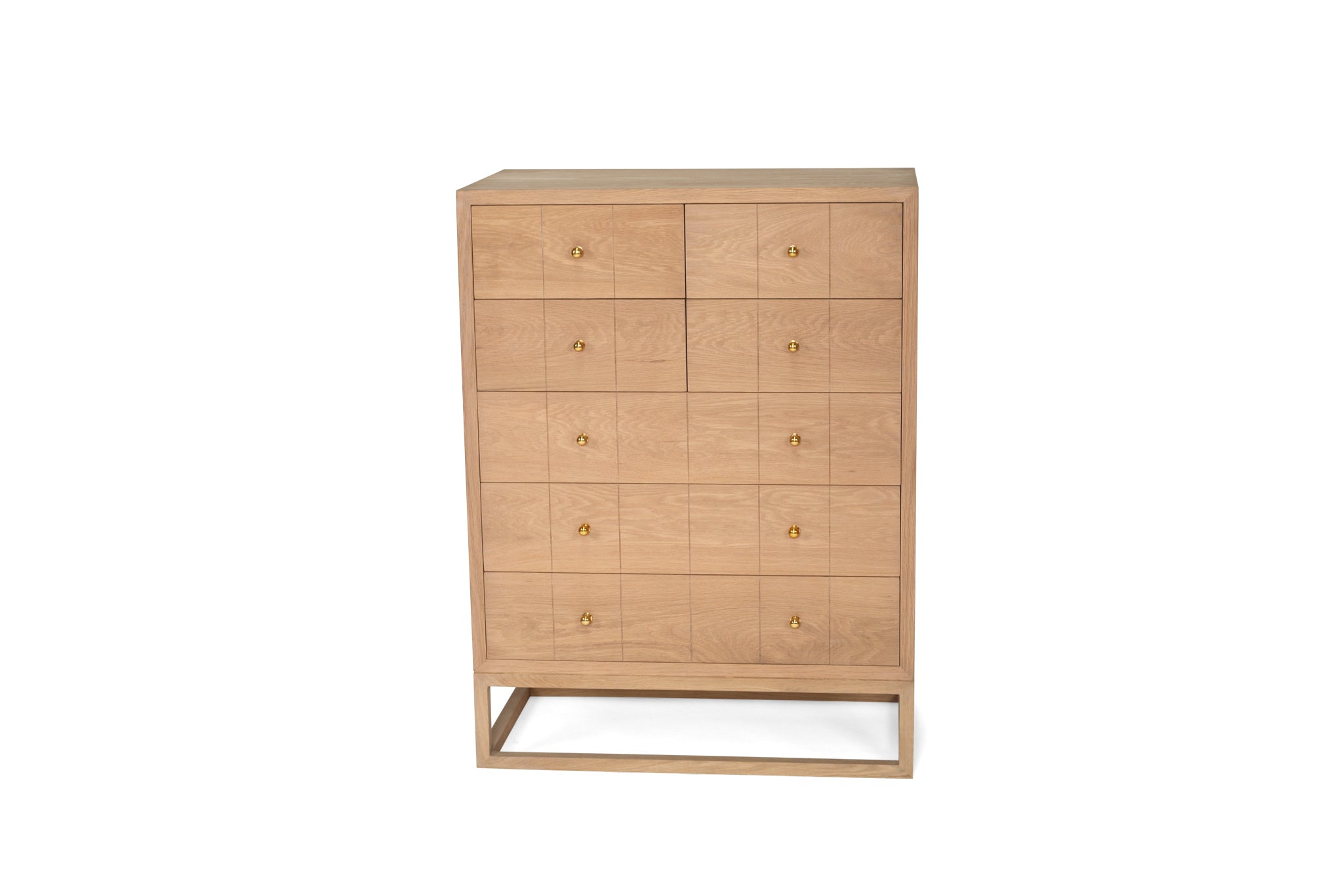 Coogee American Oak Chest Of Drawers – Tallboy – 7 drawers