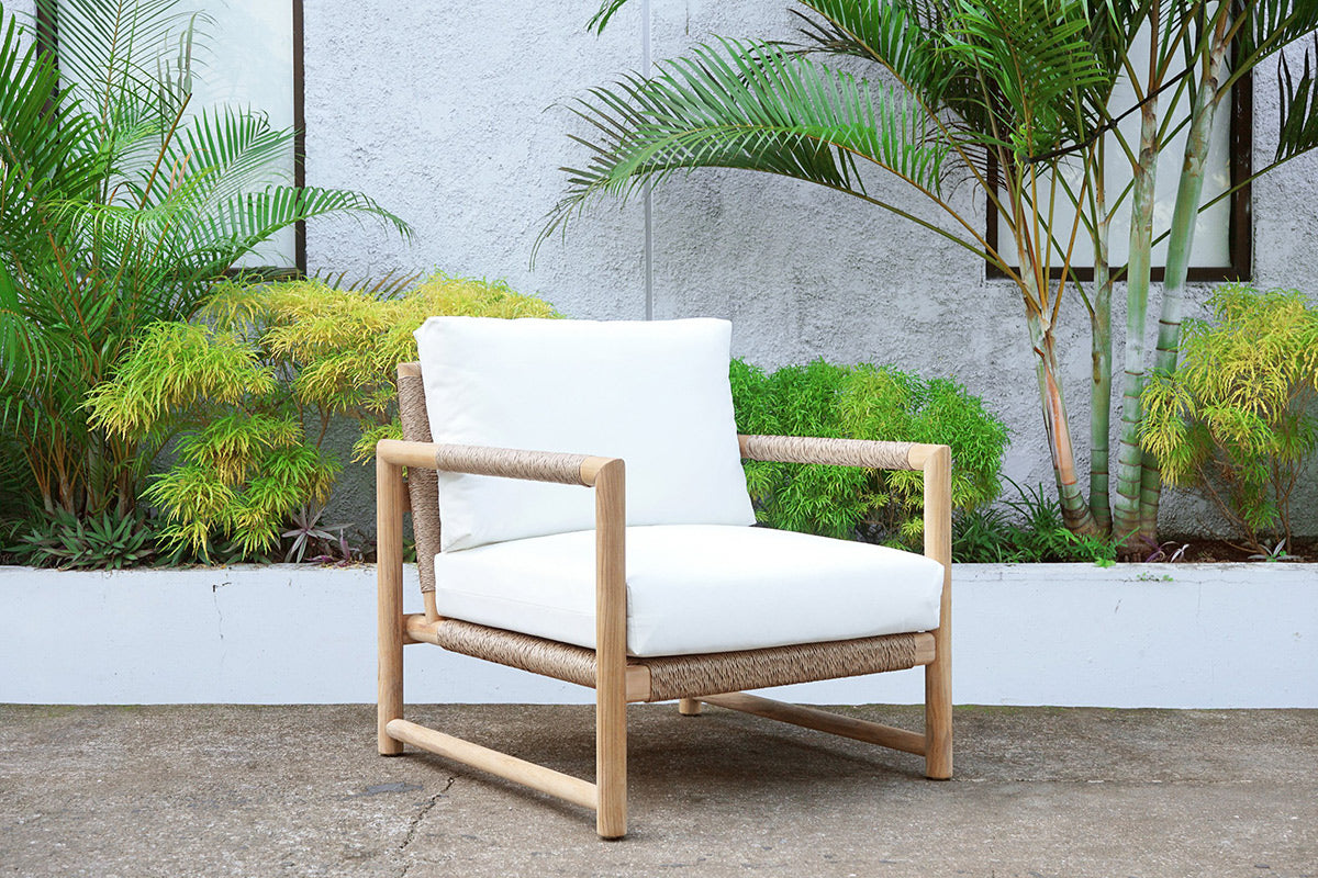 Jervis Bay Teak Outdoor Sofa – 1 Seater