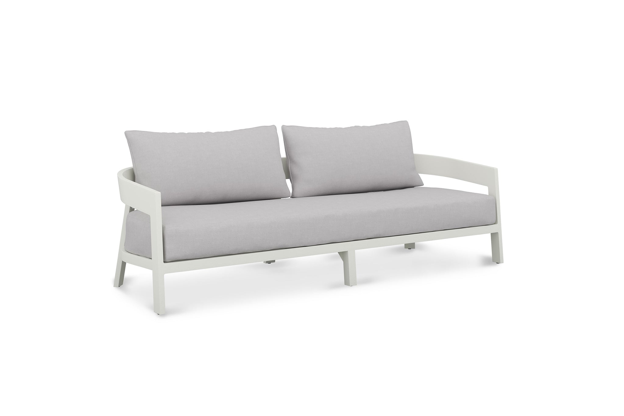 Queenscliff Outdoor Sofa – 3 Seater – White Powder Coated Frame