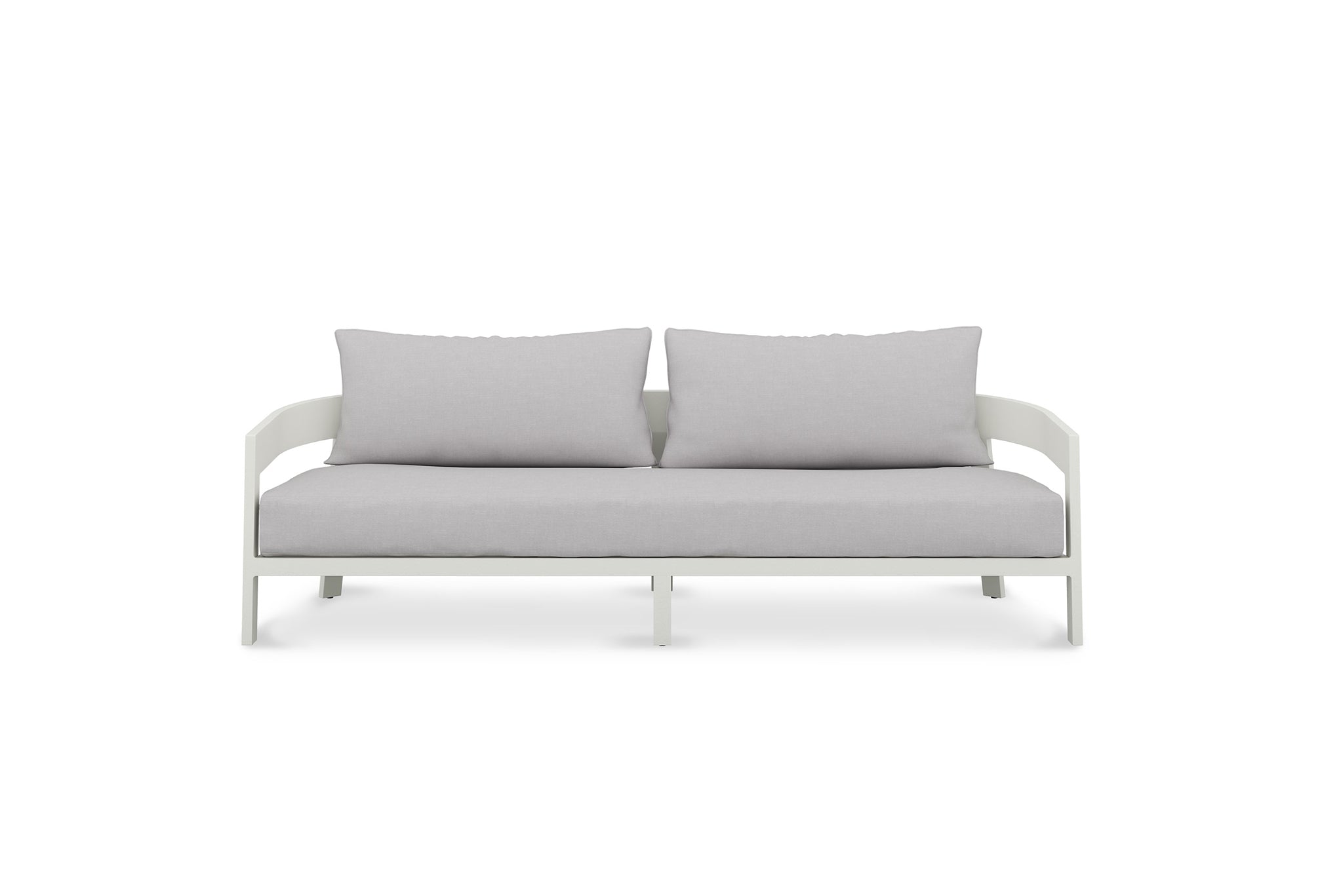 Queenscliff Outdoor Sofa – 3 Seater – White Powder Coated Frame