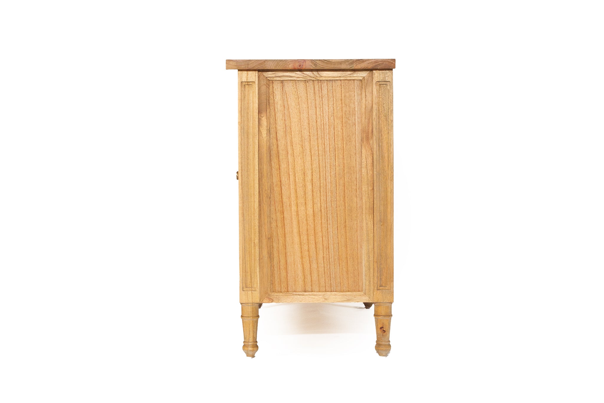 Vaucluse Mahogany & Rattan Six Door Sideboard – Weathered Oak