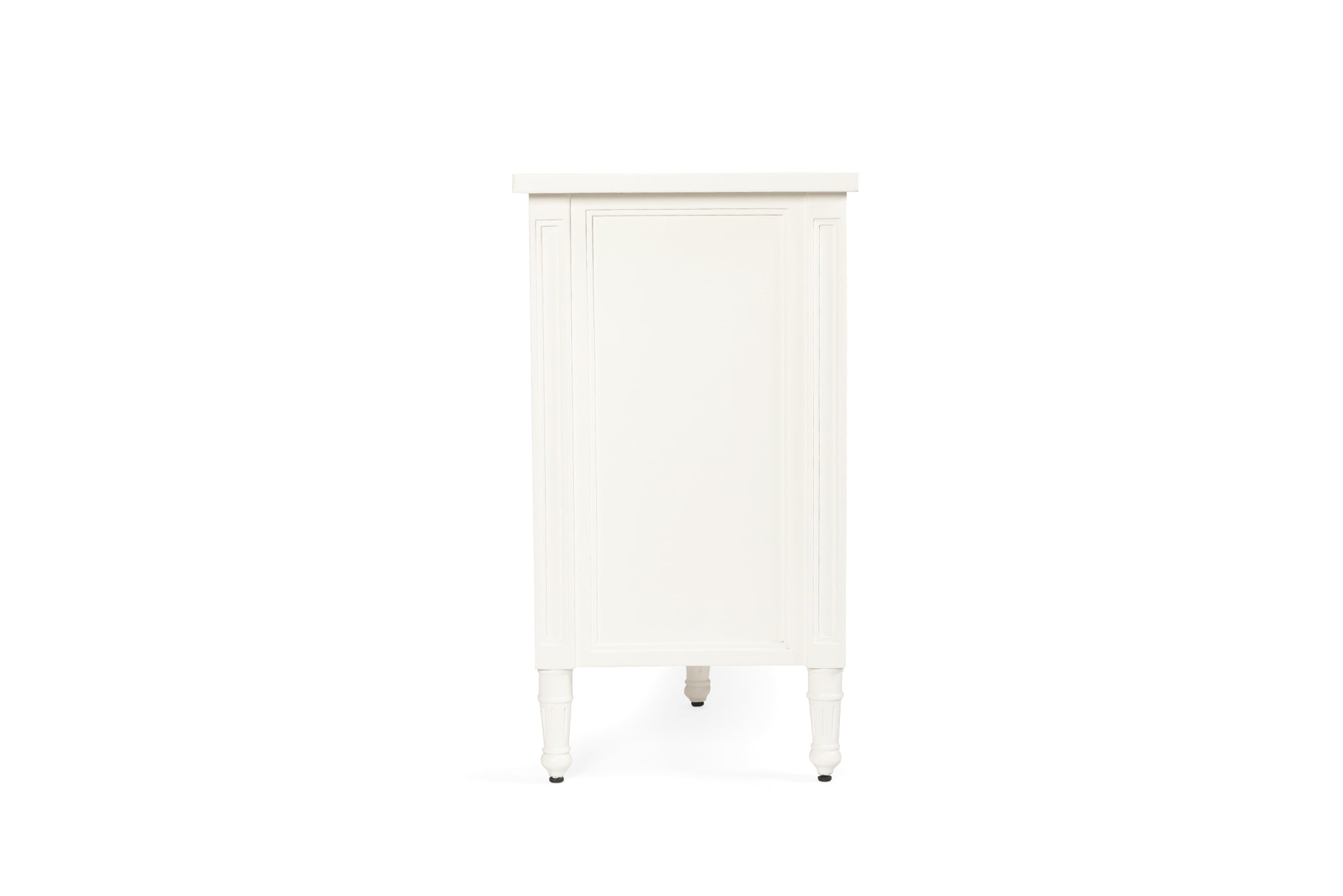 Vaucluse Mahogany & Rattan Six Door Sideboard – White