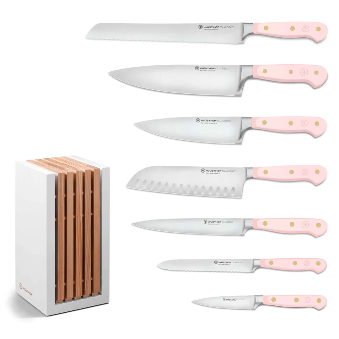 Wusthof Classic Colour 8 Pcs Knife block Set – Pink Himalayan Salt