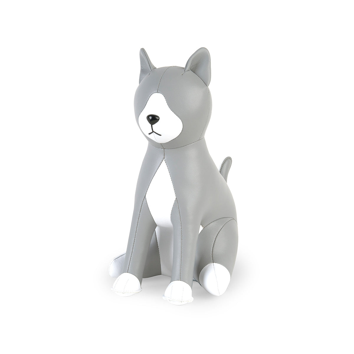 Zuny Bookend Cat Tuxedo Grey