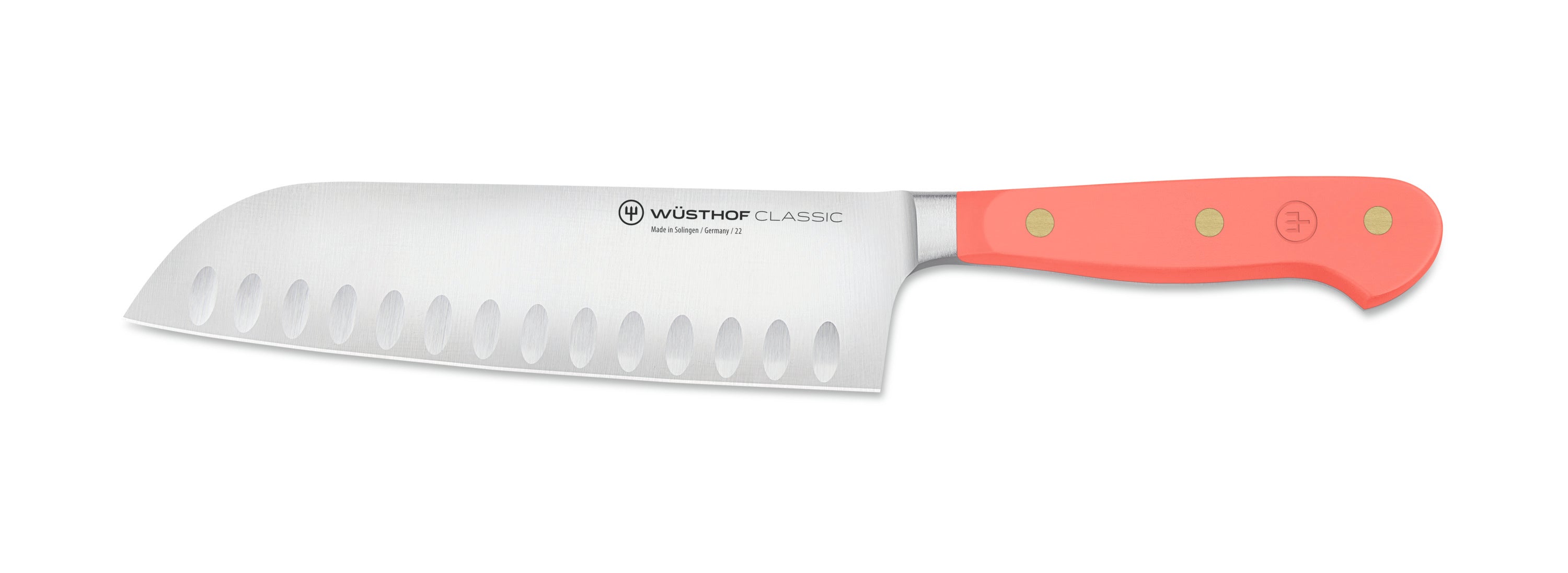 Wusthof Classic Colour Coral Peach Santoku Knife 17cm 1061731517W