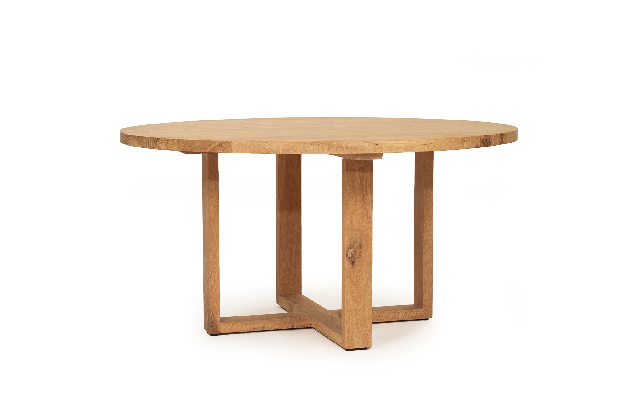 St Albans American Oak Round Dining Table