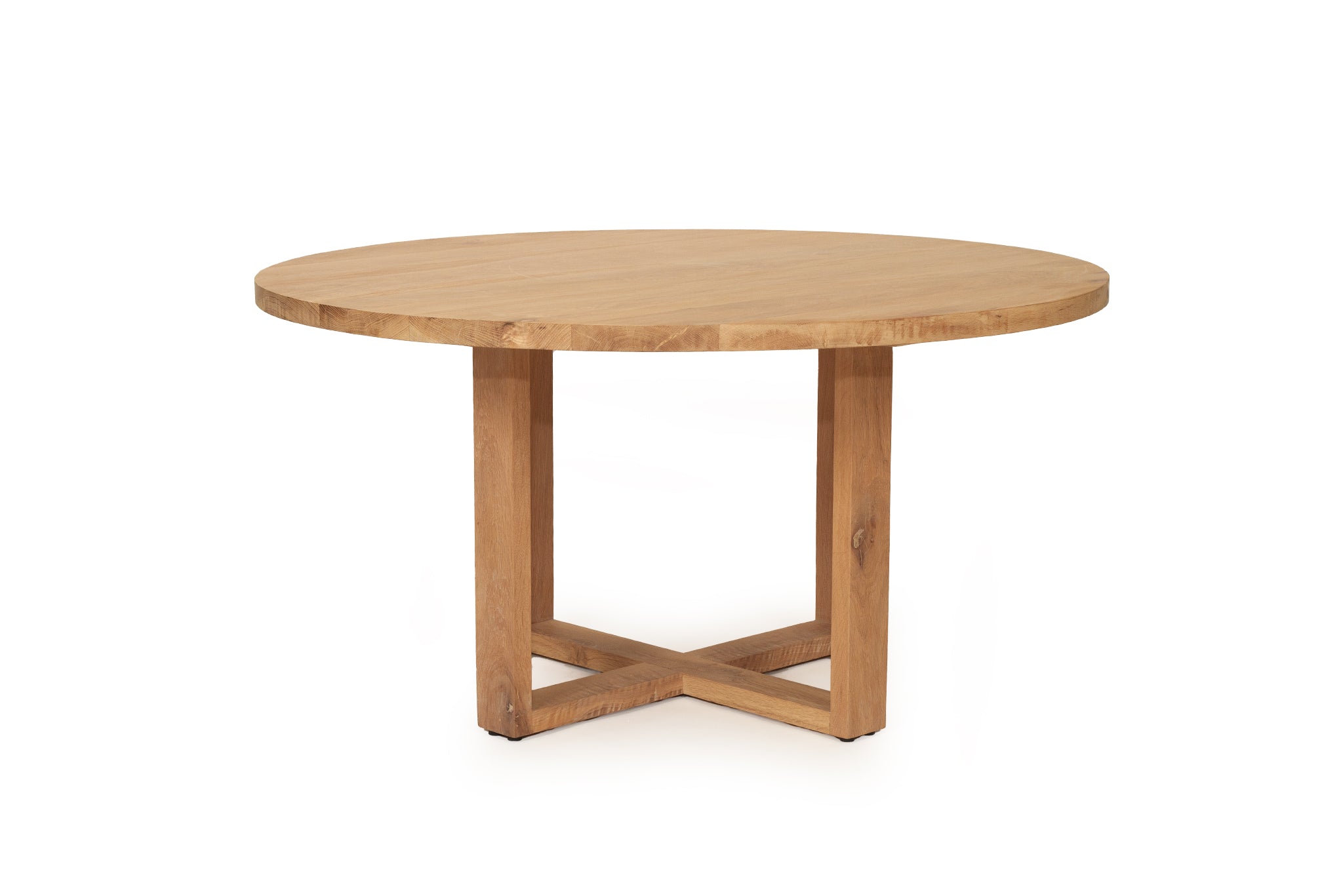 St Albans American Oak Round Dining Table