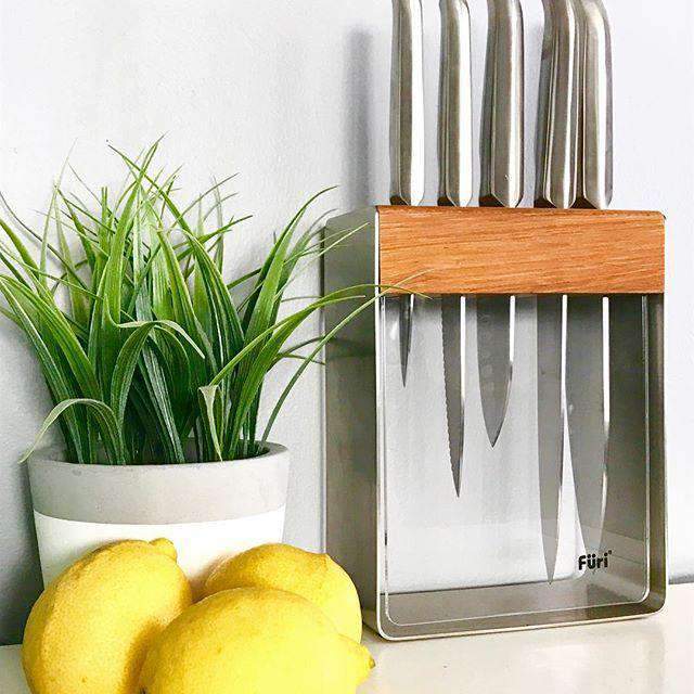 Furi Pro Stainless Steel Knife Block Set 7 Piece