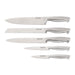Stanley Rogers Modern Steel Metallic 6 Piece Knife Block Set - Bronx Homewares