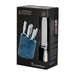 Stanley Rogers Modern Steel Metallic 6 Piece Knife Block Set - Bronx Homewares