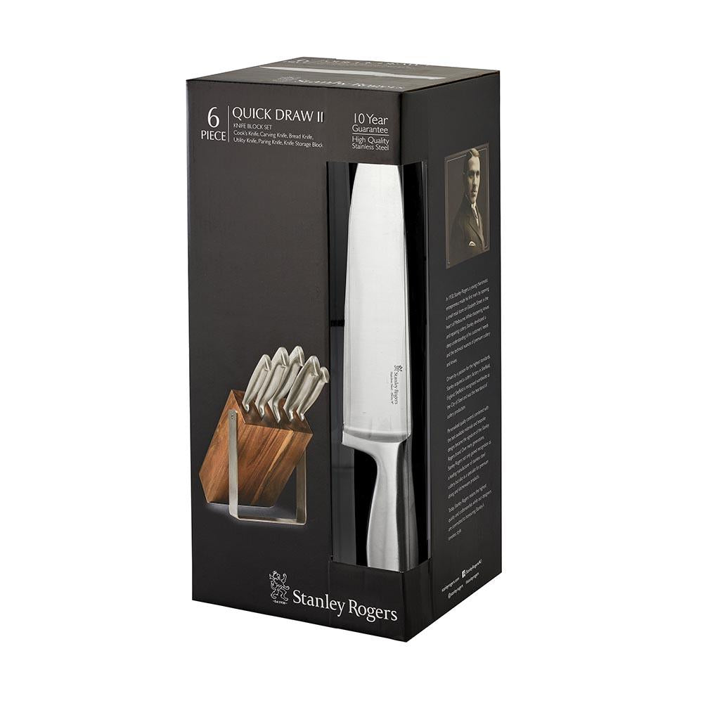 Stanley Rogers Quick Draw II 6 Piece Knife Block