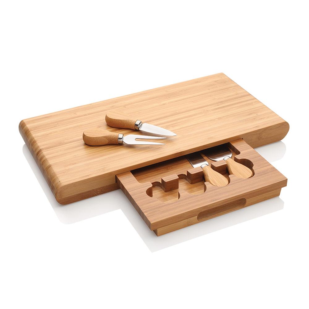 Stanley Rogers Bamboo Cheese Board Set