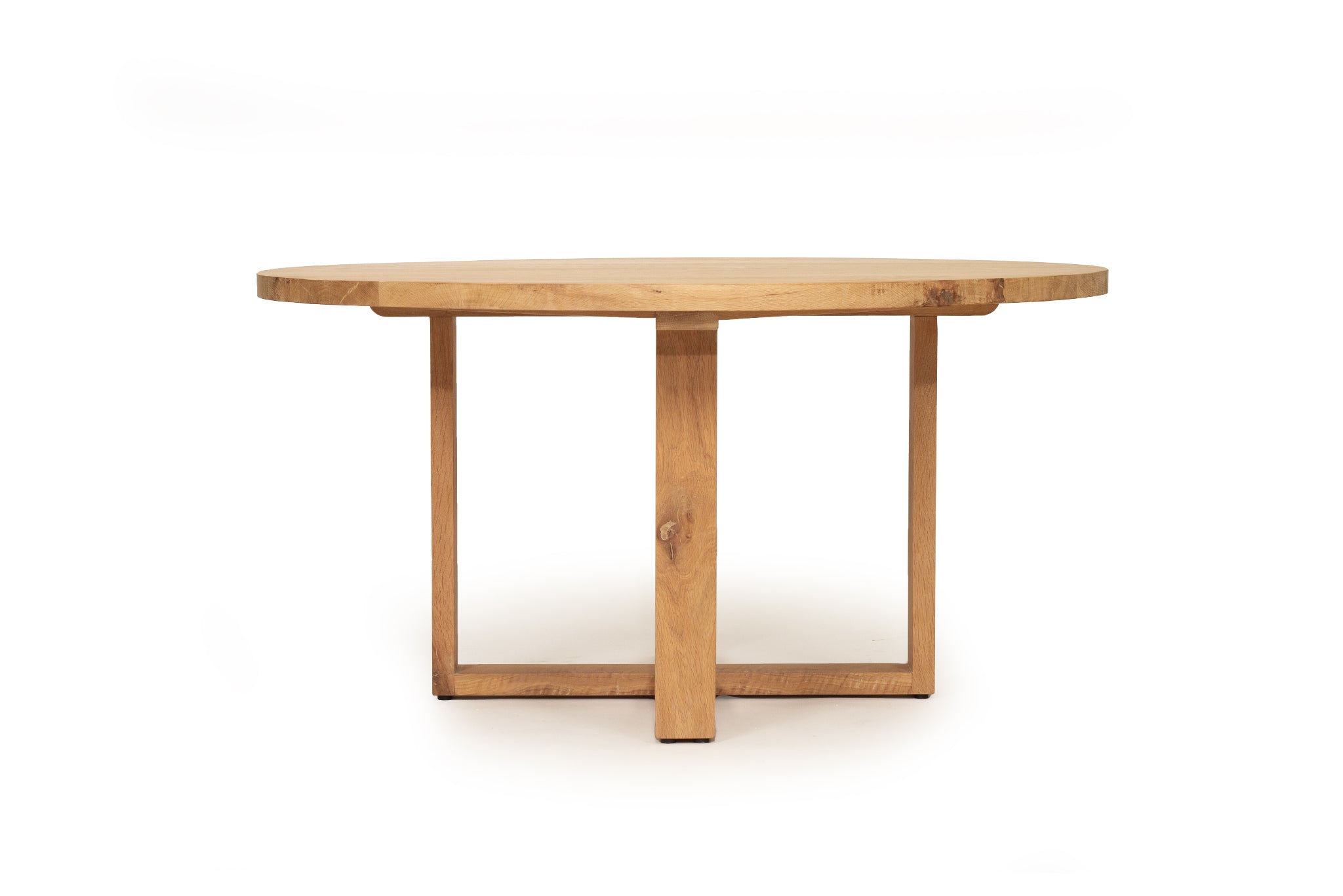 St Albans American Oak Round Dining Table