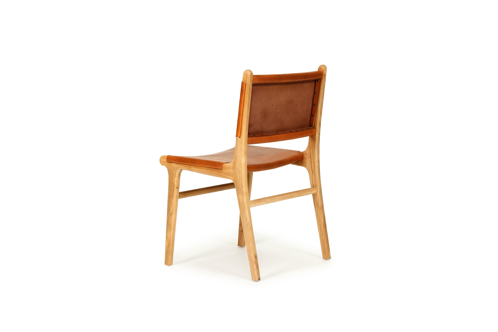 South Bank Leather Side Chair – Tan