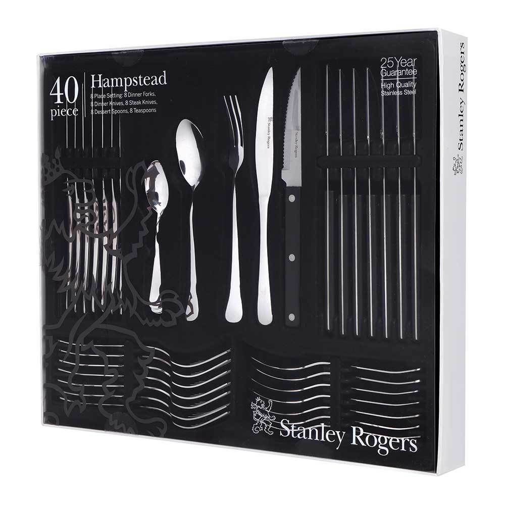 Stanley Rogers Hampstead 40 Piece Set with Steak Knives