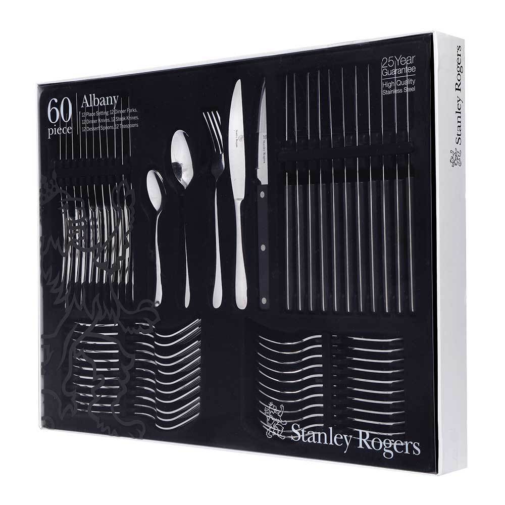 Stanley Rogers Albany 60 Piece Set with Steak Knives