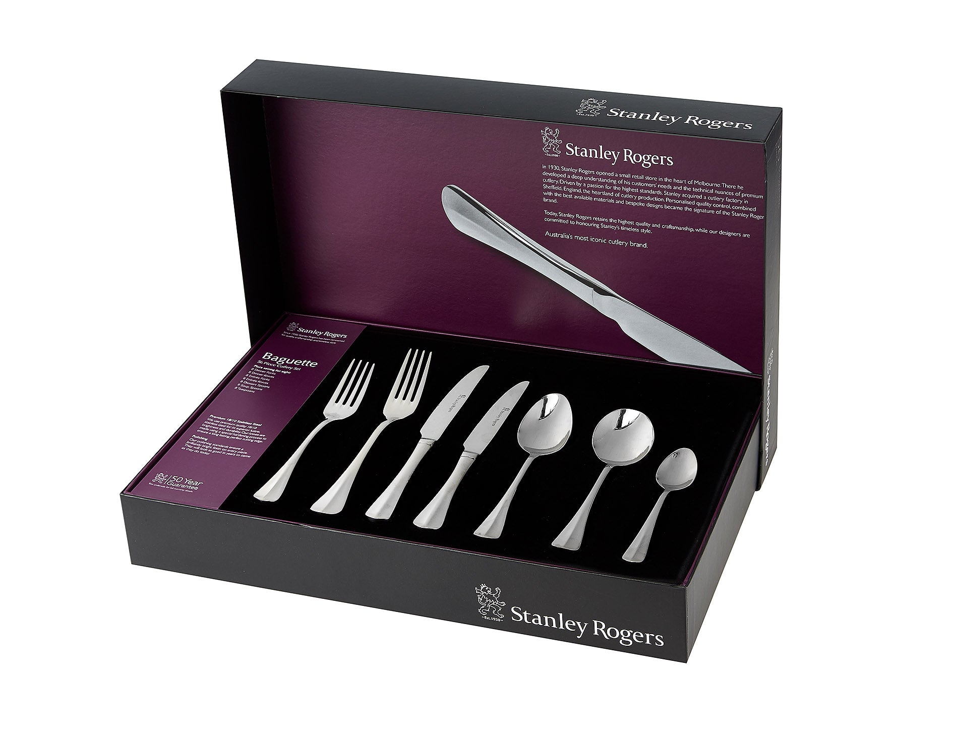 Stanley Rogers Baguette 42 Piece Cutlery Set