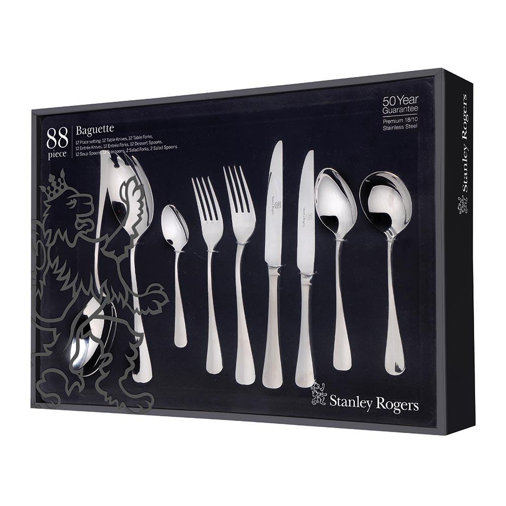 Stanley Rogers Baguette 88 Piece Set with Accessories