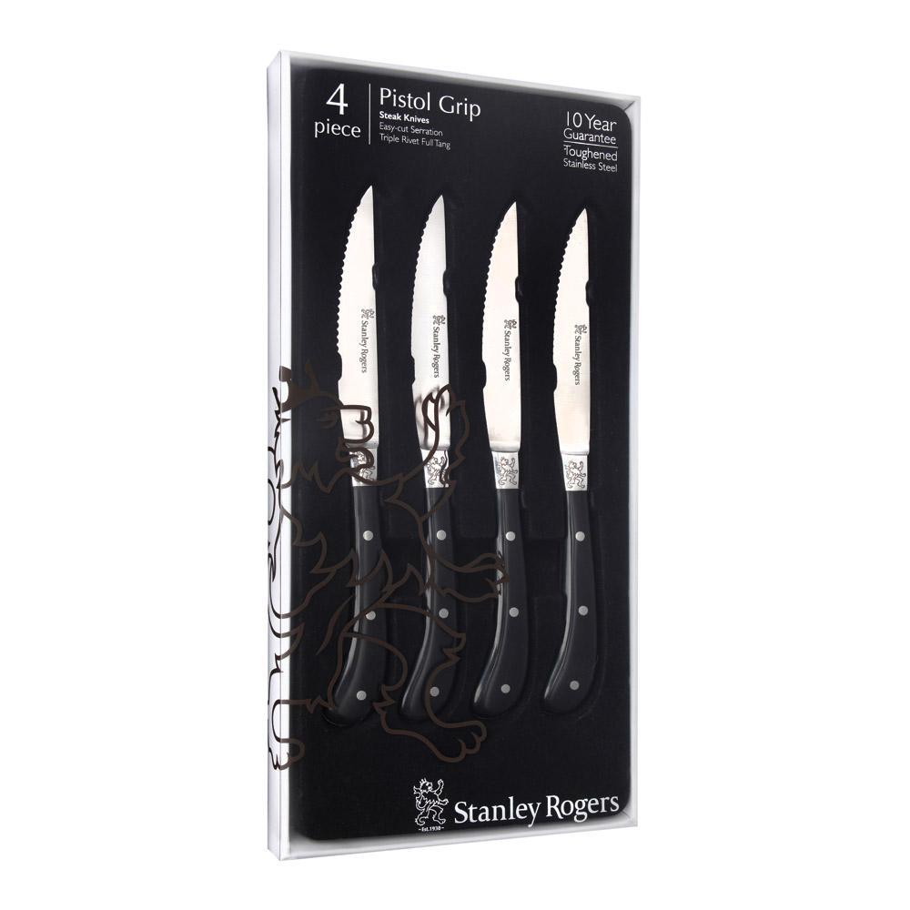 Stanley Rogers Pistol Grip Artisan Steak Knives 4 Piece Set