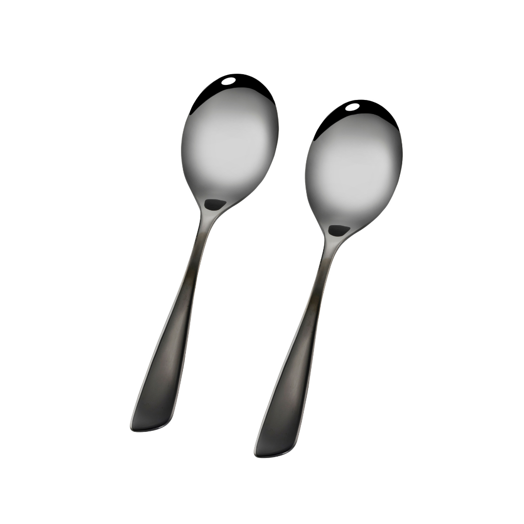 Stanley Rogers Soho Onyx Serving Spoons 2 Piece Set