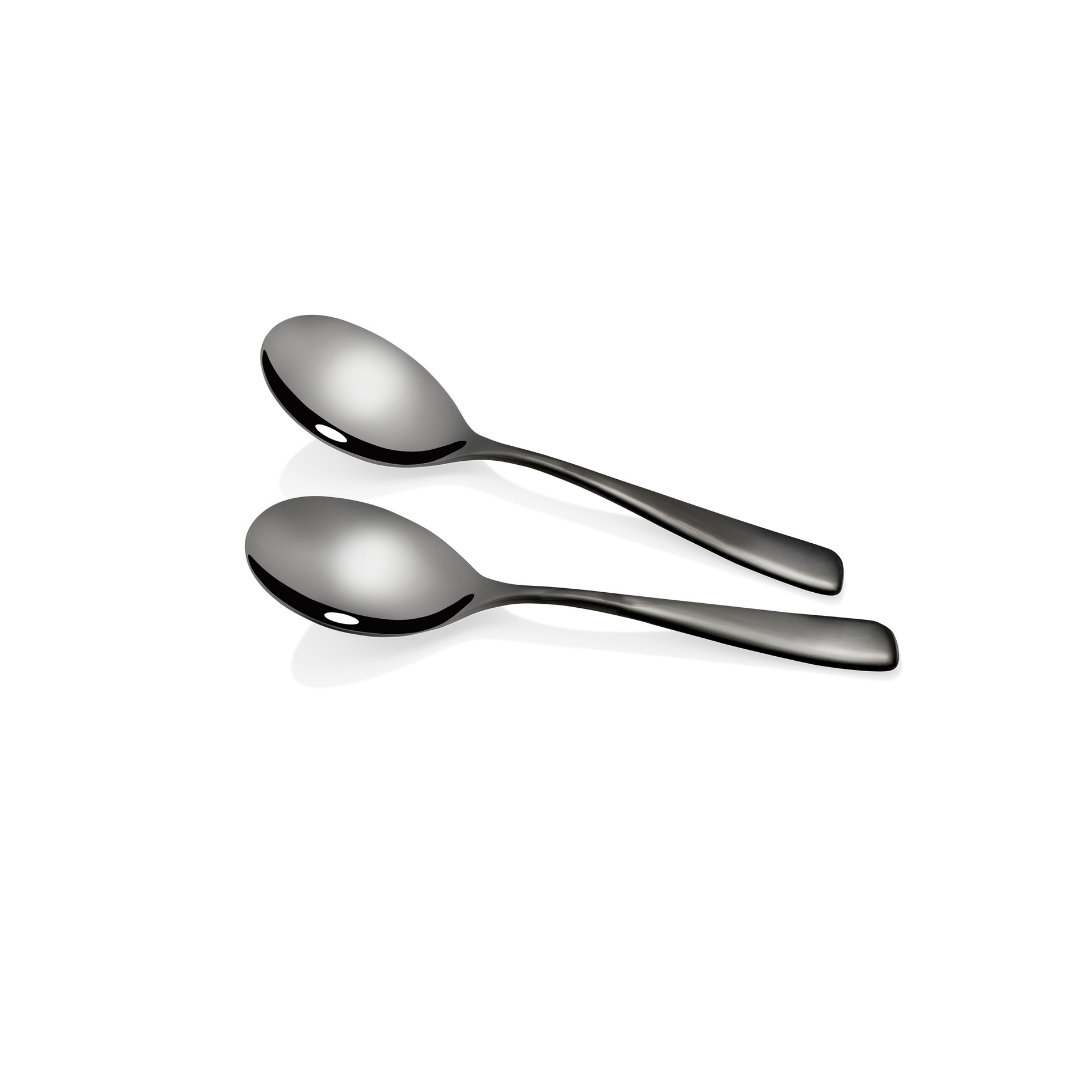 Stanley Rogers Soho Onyx Serving Spoons 2 Piece Set