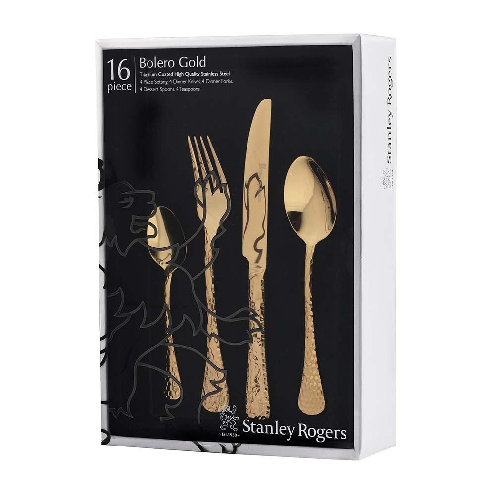 Stanley Rogers Bolero Gold 16 Piece Cutlery Set 50858