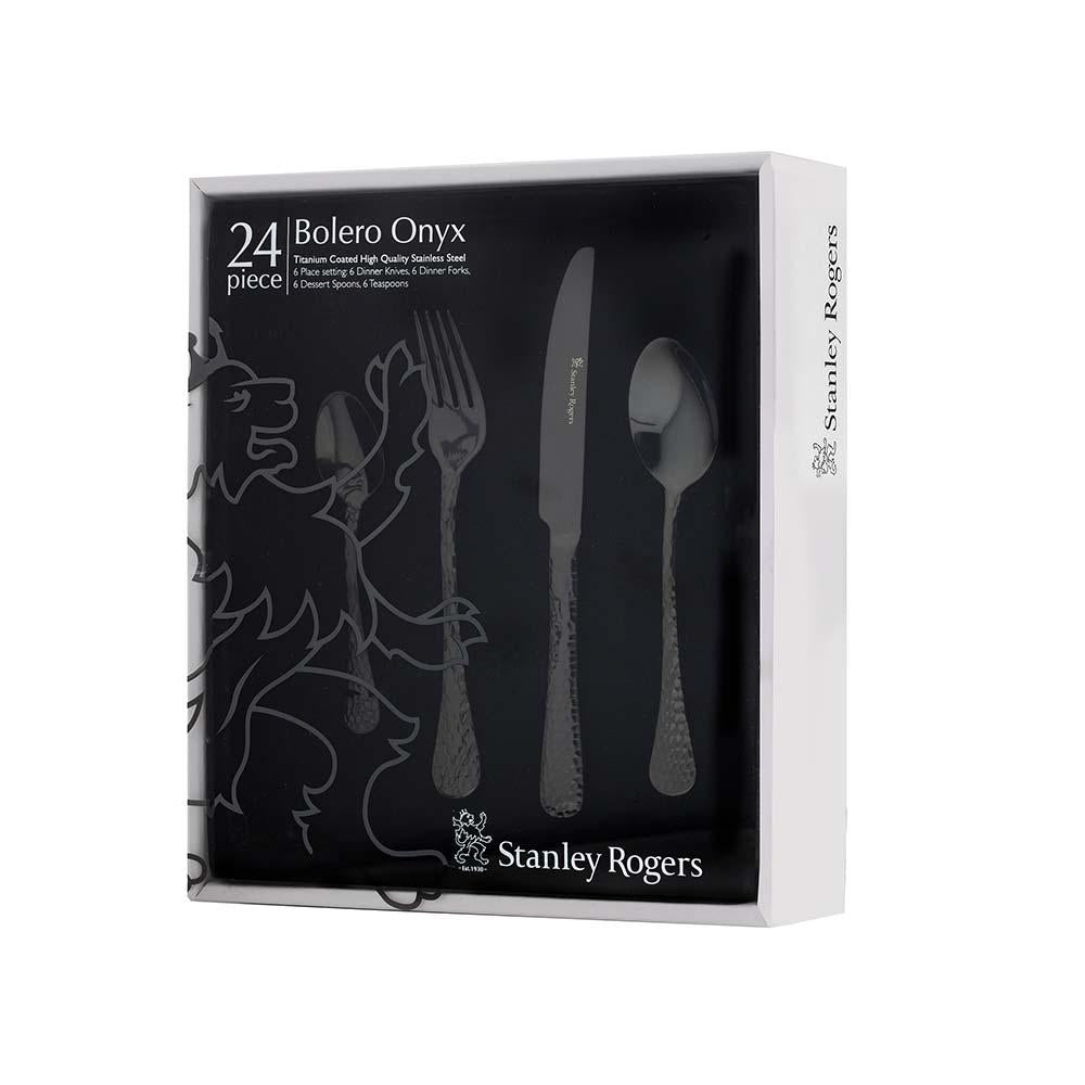 Stanley Rogers Bolero Onyx 24 Piece Cutlery Set 50861