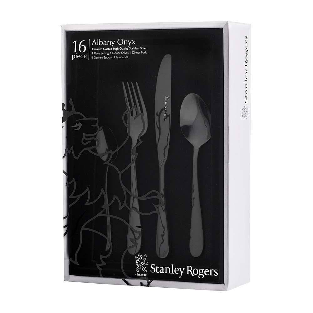 Stanley Rogers Albany Onyx 16 Piece Cutlery Set 50863