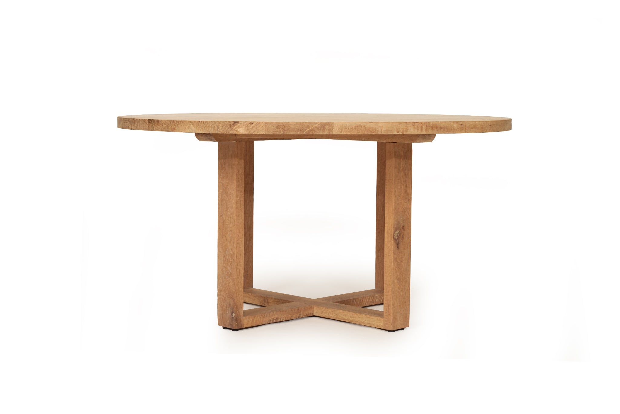 St Albans American Oak Round Dining Table