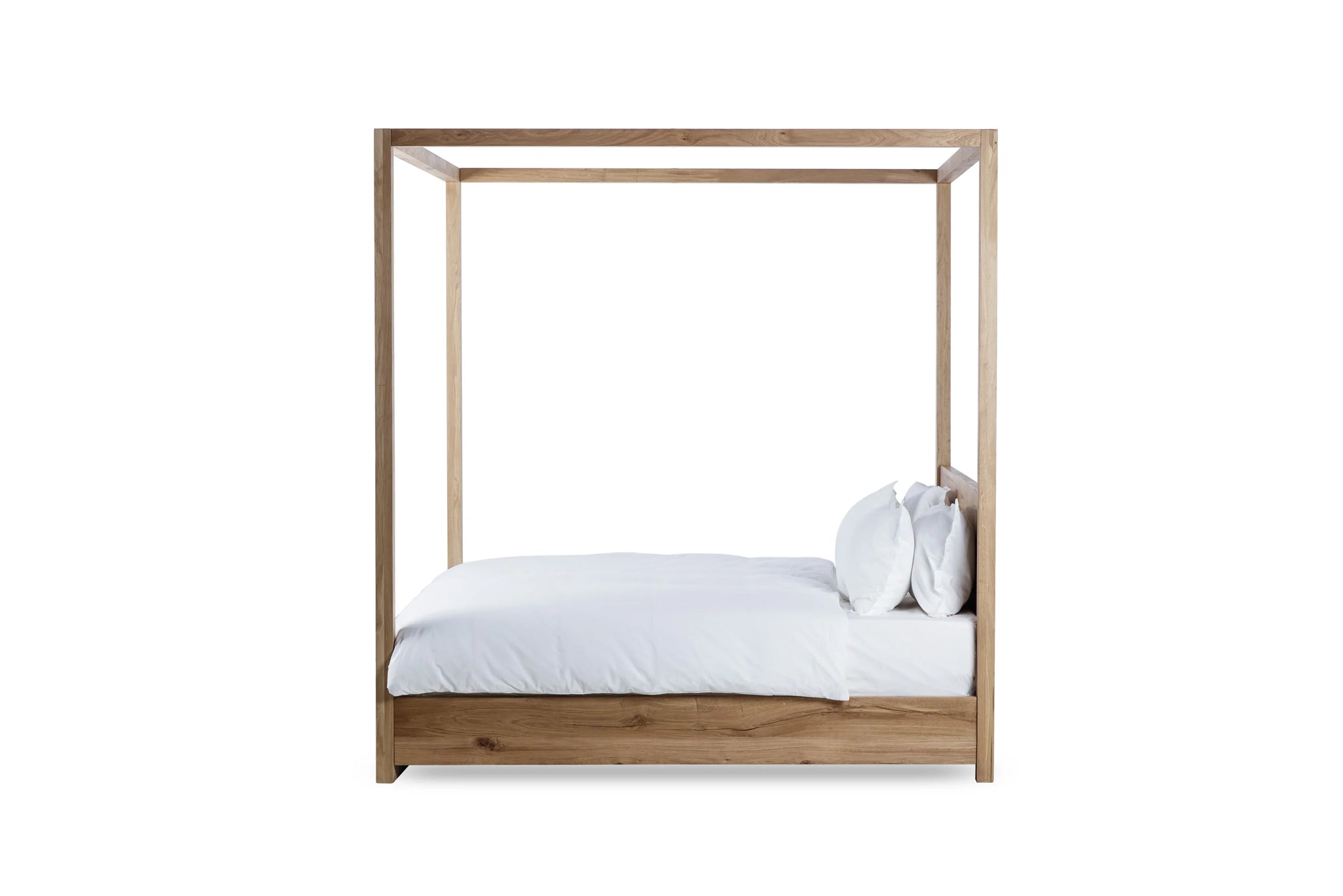 Arlo Reclaimed French Oak 4 Poster Bed – Queen
