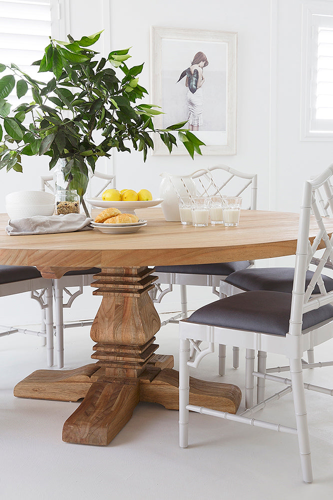 Thomas Mahogany Dining Chair – French Grey