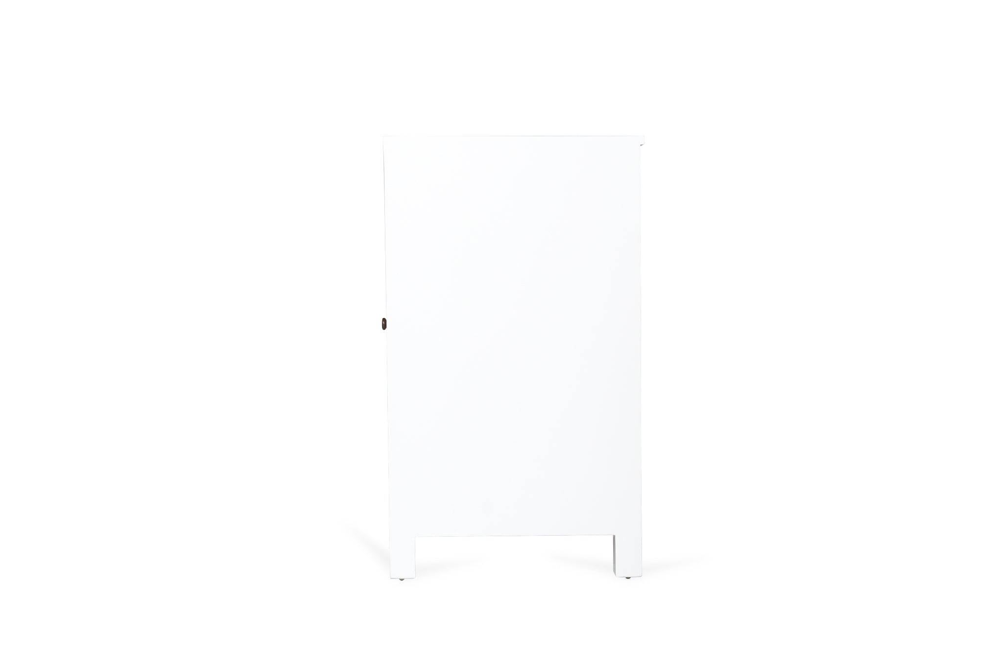 Charles Teak & Rattan 3 Door Sideboard – White