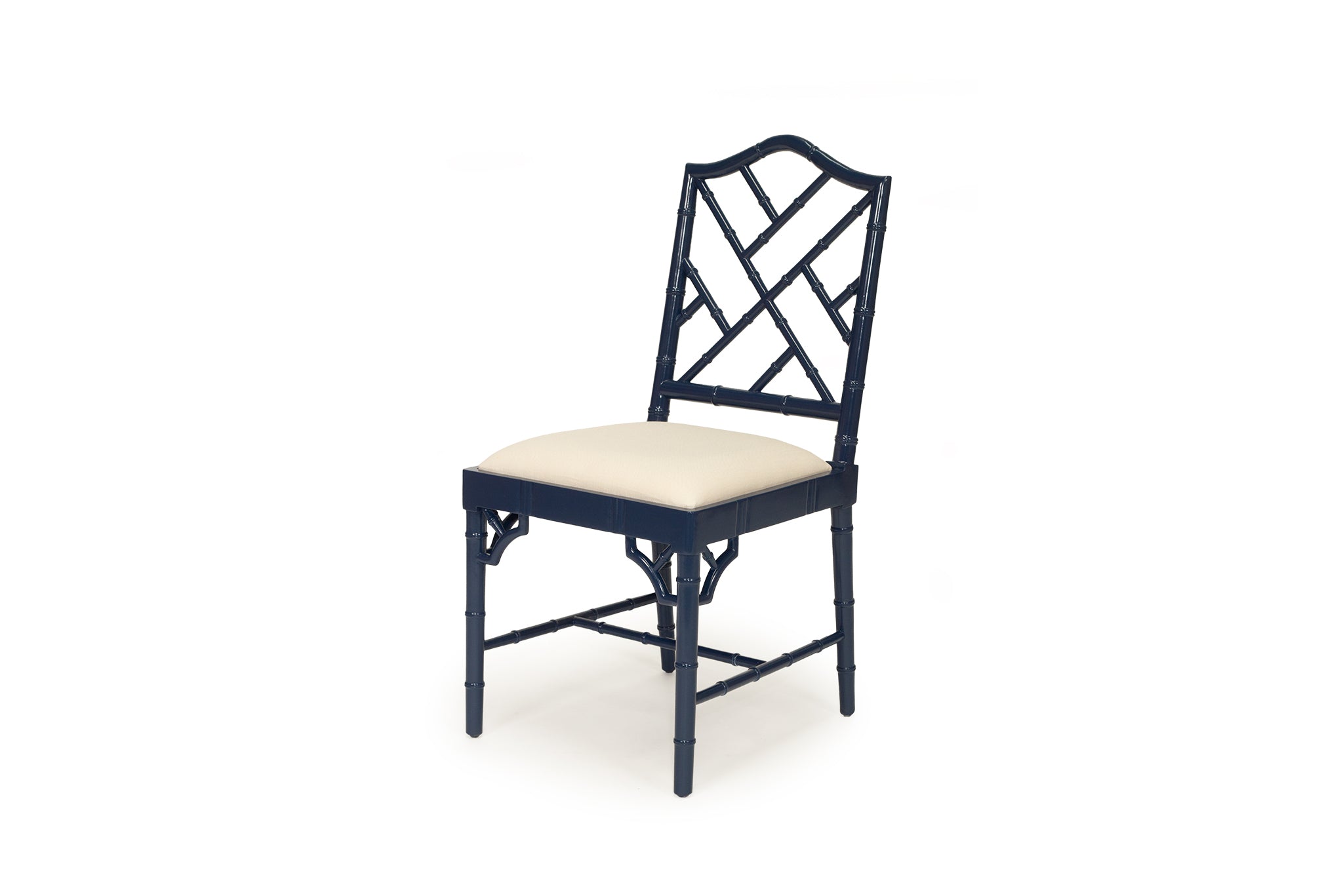 Thomas Mahogany Dining Chair – Navy