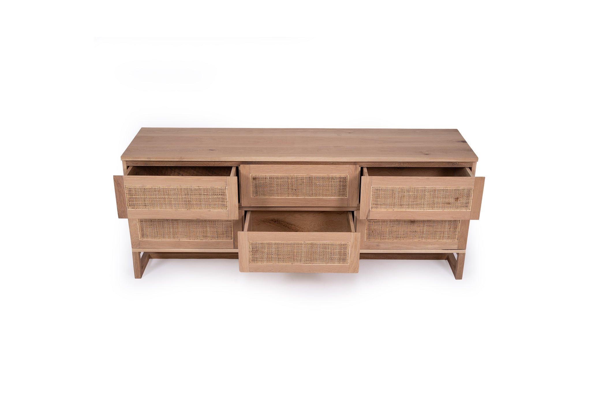 Dover American Oak Chest Of Drawers – 6 Drawers