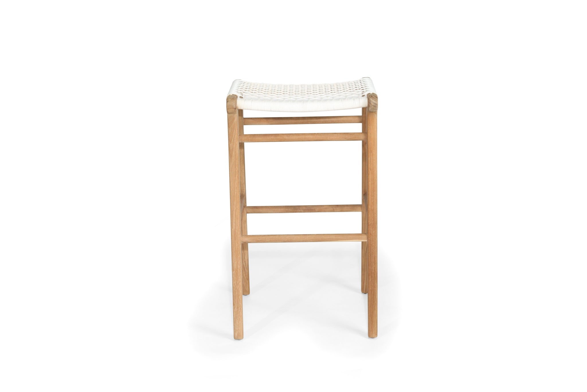 Cronulla Indoor/Outdoor Backless Bar Stool – White