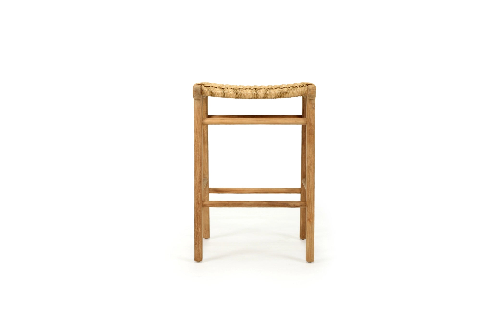 Cronulla Indoor/Outdoor Backless Counter Stool – Sand (Close Weave)