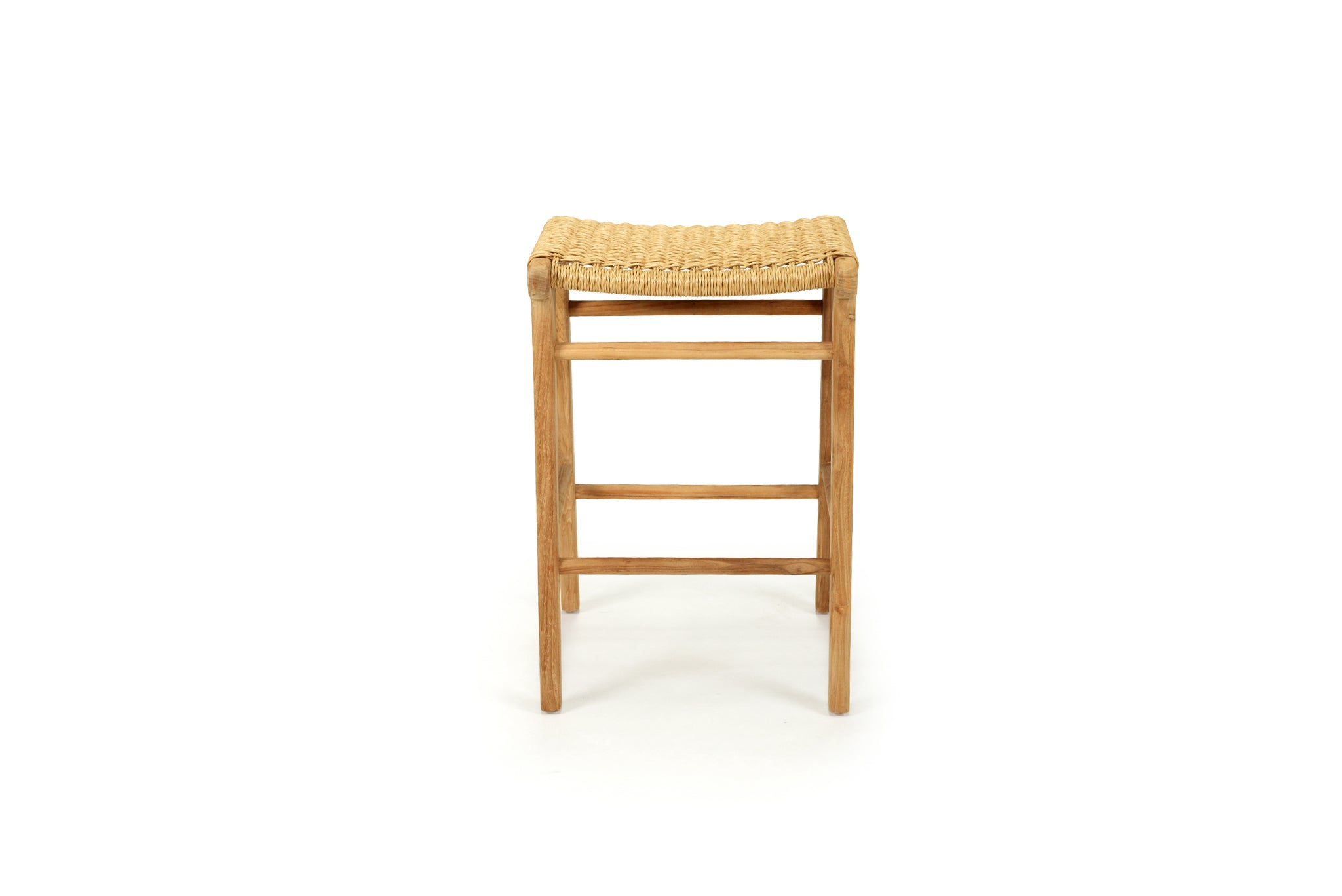 Cronulla Indoor/Outdoor Backless Counter Stool – Sand (Close Weave)