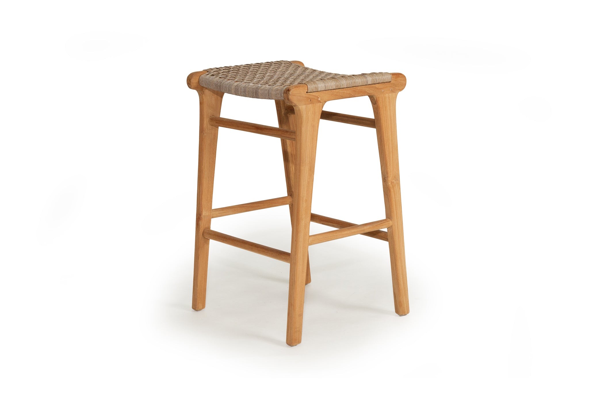 Cronulla Indoor/Outdoor Backless Counter Stool – Washed Grey