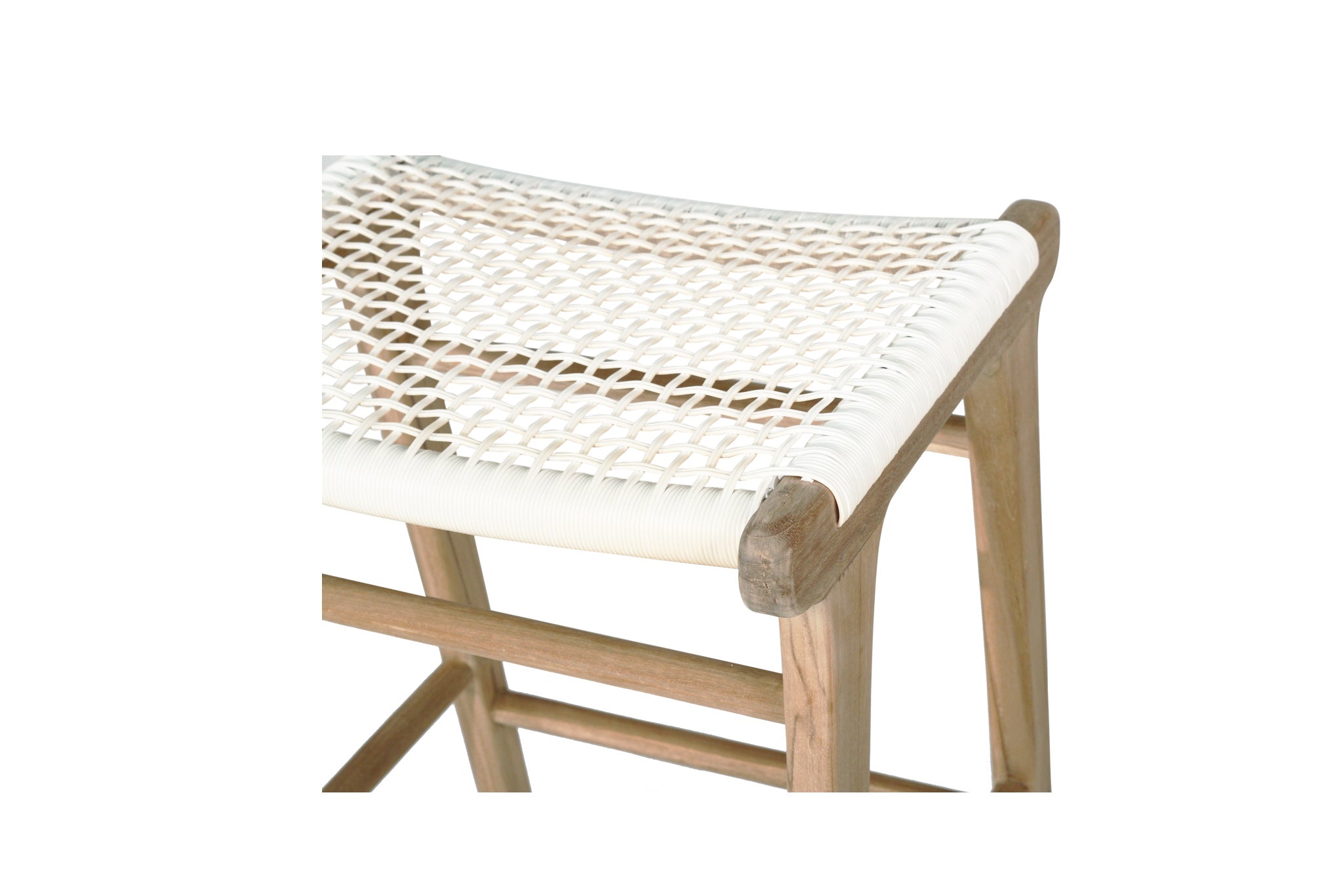 Cronulla Indoor/Outdoor Backless Counter Stool – White