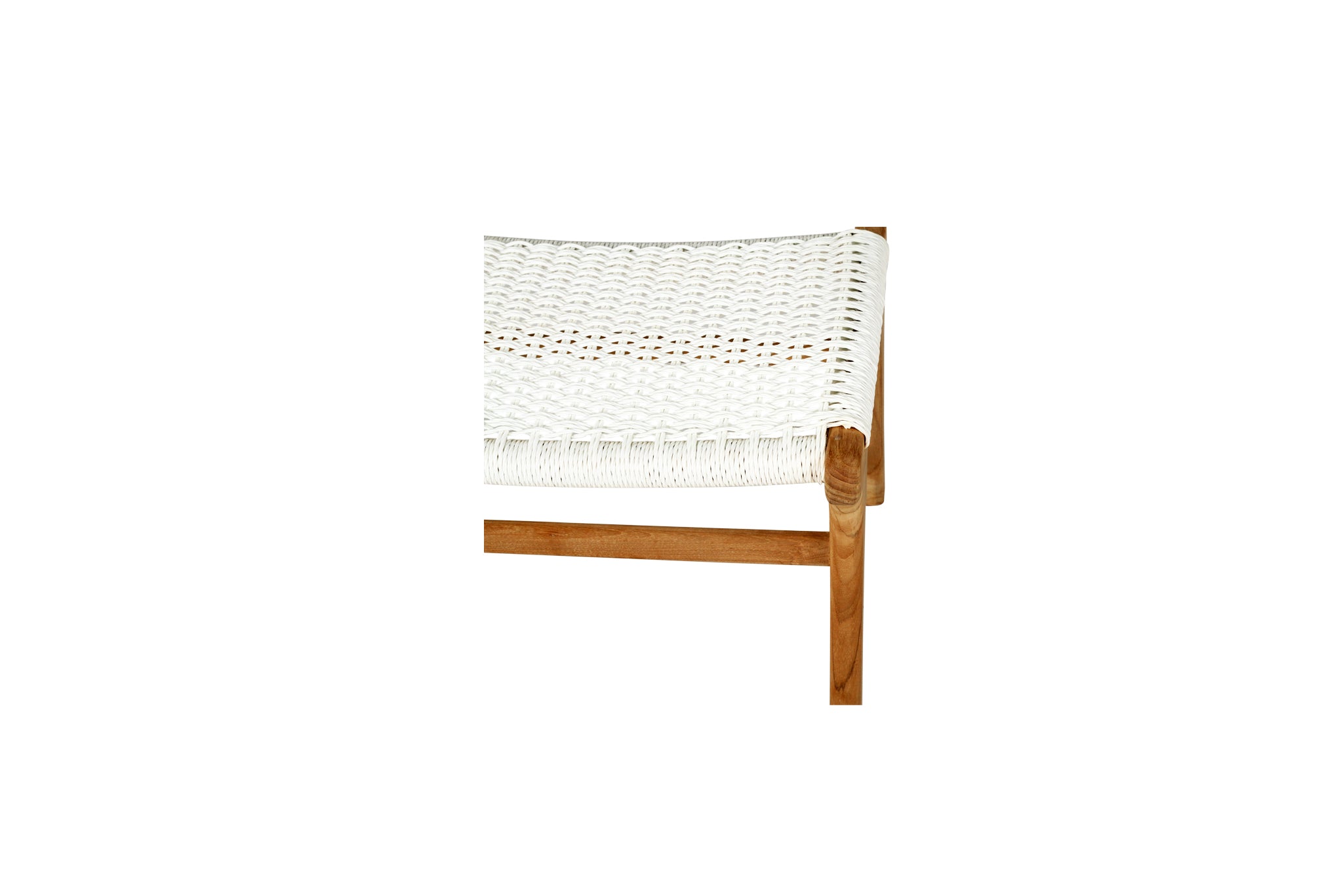 Cronulla Indoor/Outdoor Lazy Chair Ottoman – White (Close Weave)