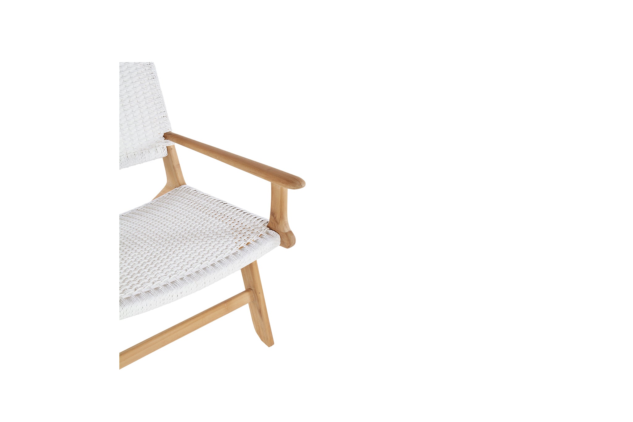 Cronulla Indoor/Outdoor Accent Armchair – White (Close Weave)